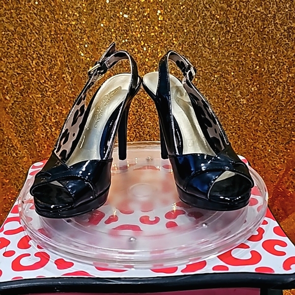 K Christian Siriano Black Lepoard heels - Picture 6 of 9